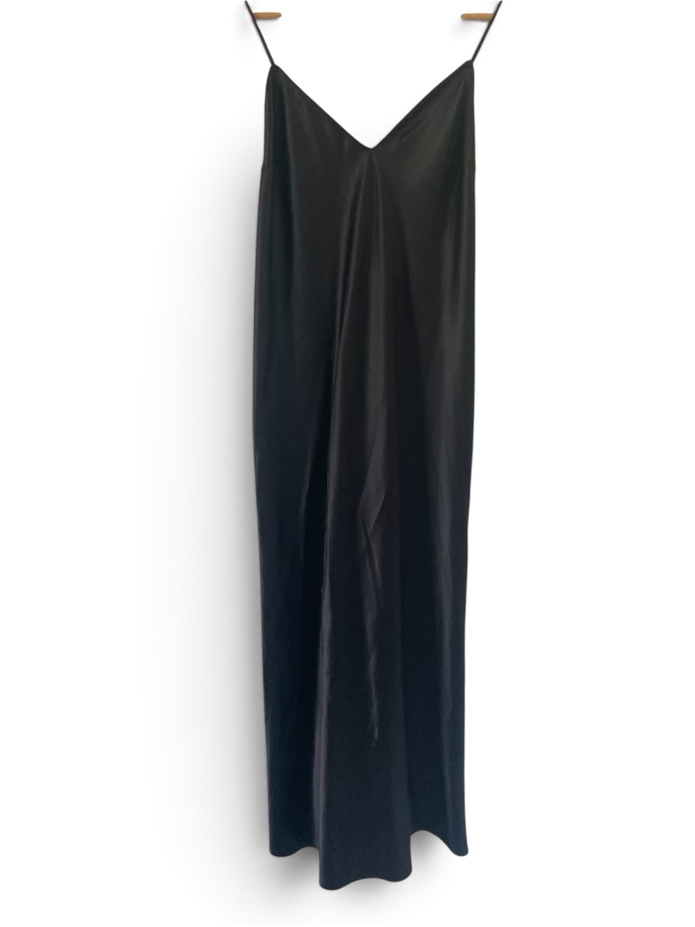 Victoria Secret Black Slip Satin Nightgown size XL